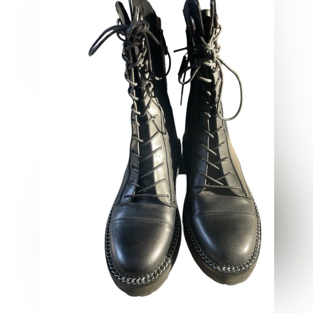 Sam Edelman Black Combat Boots - Picture 4 of 11